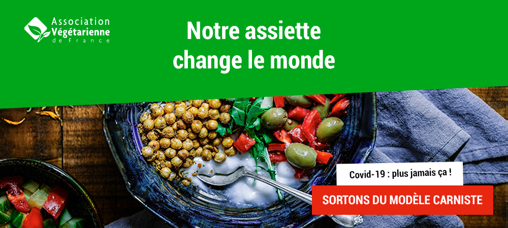 Affiche de l'AVF incitant à sortir du modèle carniste.